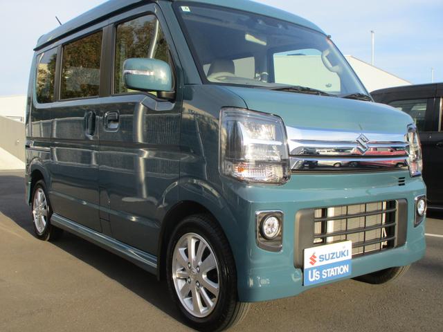 エブリイワゴン PZターボ ハイルーフ デュアルカメラブレーキサポート オートライト スライドドア プッシュスタート オートエアコン スズキセーフティーサポート 衝突被害軽減システム 衝突安全ボディ 盗難防止システム(4枚目)
