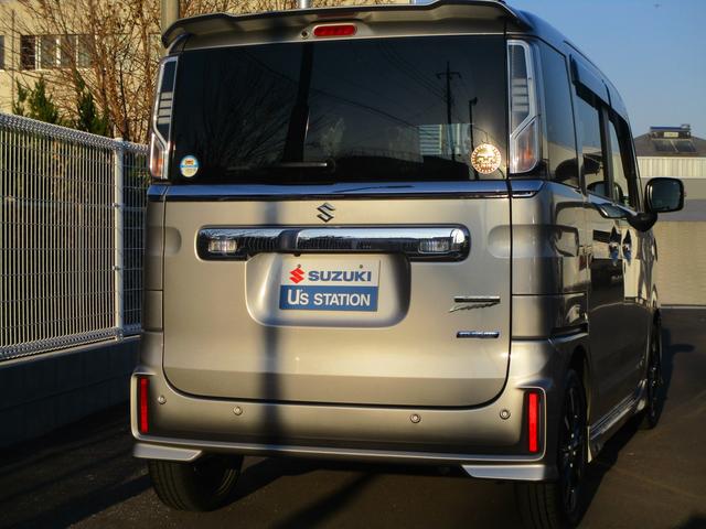 スペーシアカスタム カスタム HYBRID XS ナビゲーション付 バックカメラ オートライト スライドドア プッシュスタート 純正ナビ シートヒーター オートエアコン スズキセーフティーサポート 衝突被害軽減システム アイドリングストップ 衝突安全ボディ(3枚目)