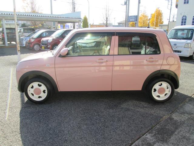 アルトラパン Ｌ　前後誤発進抑制　シートヒーター付　ナビ＆ＴＶ　横滑り防止装置付き　エネチャージ　運転席助手席エアバッグ　プッシュスタートスマートキー　イモビライザー　フルフラット　キーレスエントリーシステム　エアコン（3枚目）