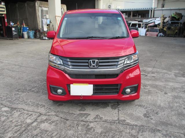 Ｎ－ＷＧＮカスタム Ｇ・ターボパッケージ　横滑り防止システム　追突被害軽減ブレーキ　ＥＣＯＮモード　ＷＳＲＳ　イモビ　サイドエアバッグ　オートクルーズ　キーフリー　ベンチシート　ＡＢＳ　衝突安全ボディ　パワーウインド　運転席エアバック　ＡＣ（2枚目）