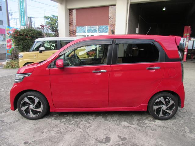 Ｎ－ＷＧＮカスタム Ｇ・ターボパッケージ　横滑り防止システム　追突被害軽減ブレーキ　ＥＣＯＮモード　ＷＳＲＳ　イモビ　サイドエアバッグ　オートクルーズ　キーフリー　ベンチシート　ＡＢＳ　衝突安全ボディ　パワーウインド　運転席エアバック　ＡＣ（4枚目）