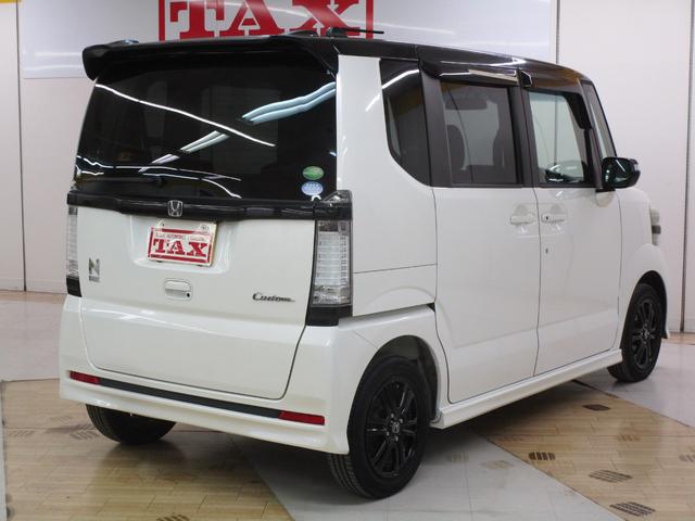 Ｎ－ＢＯＸカスタム ２トーンカラースタイル　Ｇ・Ａパッケージ　禁煙車　社外ＳＤナビ・フルセグＴＶ・ブルートゥース　バックカメラ　ＥＴＣ　パワースライドドア　ＨＩＤヘッドライト　キーフリー　オートエアコン　純正アルミホイール（2枚目）