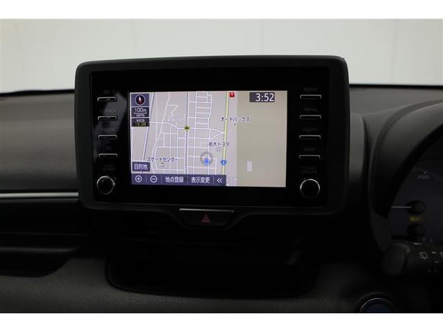 ヤリス ハイブリッドＸ　衝突被害軽減ブレーキ　ディスプレイオーディオ　ナビ　Ｂｌｕｅｔｏｏｔｈ接続　バックカメラ　ＥＴＣ　オートハイビーム　クルーズコントロール　オートエアコン　電動格納ミラー　プッシュスタート（5枚目）