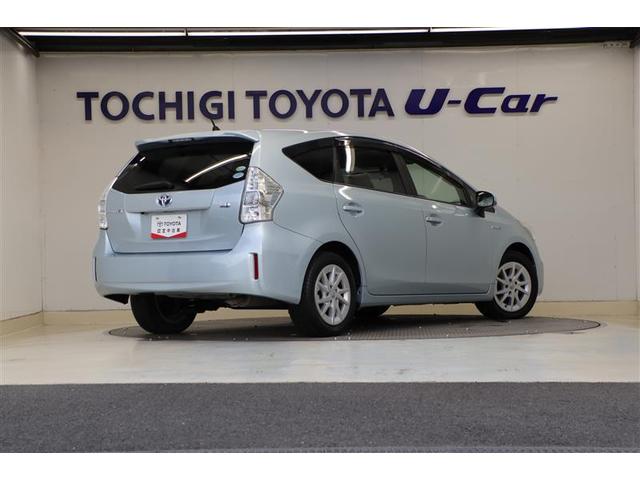 プリウスアルファ Ｓ　５人乗り　純正ナビ　ＣＤ／ＤＶＤ　フルセグＴＶ　Ｂｌｕｅｔｏｏｔｈ接続　バックカメラ　プッシュスタート　純正アルミホイール　ＬＥＤヘッドライト　ドアバイザー　フロアマット　ステアリングスイッチ（3枚目）