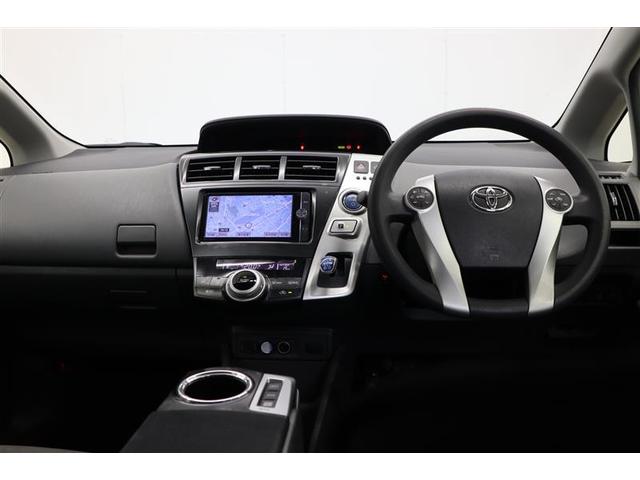 プリウスアルファ Ｓ　５人乗り　純正ナビ　ＣＤ／ＤＶＤ　フルセグＴＶ　Ｂｌｕｅｔｏｏｔｈ接続　バックカメラ　プッシュスタート　純正アルミホイール　ＬＥＤヘッドライト　ドアバイザー　フロアマット　ステアリングスイッチ（4枚目）