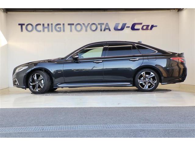 クラウンハイブリッド ＲＳ　リミテッド　衝突被害軽減ブレーキ　純正ナビ　ＣＤ／ＤＶＤ　フルセグＴＶ　Ｂｌｕｅｔｏｏｔｈ接続　全周囲カメラ　ＥＴＣ２．０　シートヒーター　ステアリングヒーター　純正アルミホイール　パワーシート（2枚目）