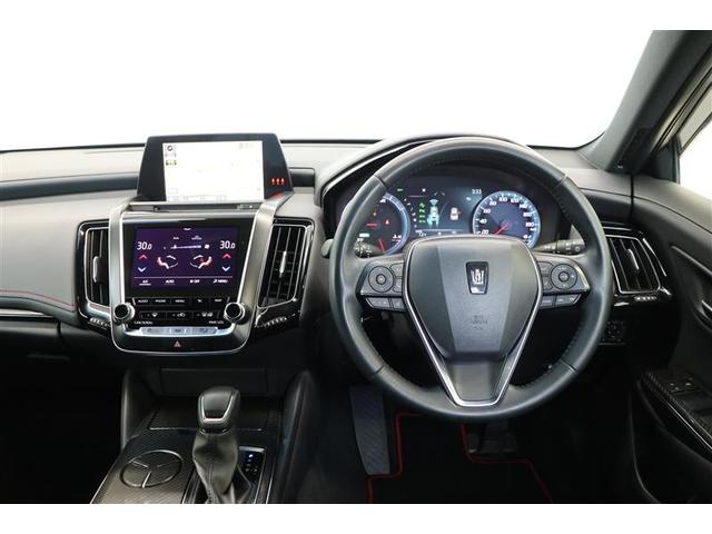 クラウンハイブリッド ＲＳ　リミテッド　衝突被害軽減ブレーキ　純正ナビ　ＣＤ／ＤＶＤ　フルセグＴＶ　Ｂｌｕｅｔｏｏｔｈ接続　全周囲カメラ　ＥＴＣ２．０　シートヒーター　ステアリングヒーター　純正アルミホイール　パワーシート（4枚目）