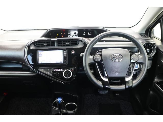 アクア G 衝突被害軽減ブレーキ 純正ナビ CD ワンセグTV Bluetooth接続 バックカメラ ETC クルーズコントロール プッシュスタート 純正アルミホイール LEDヘッドライト オートハイビーム(4枚目)