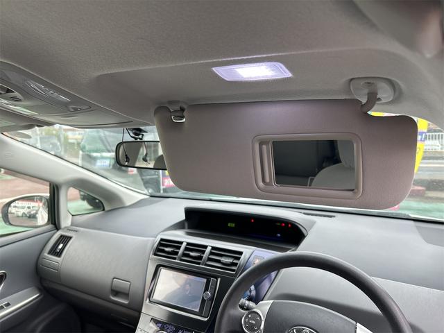 プリウスアルファ Ｓ　ＥＴＣ　バックカメラ　ＴＶ　アルミホイール　オートライト　スマートキー　電動格納ミラー　ＣＶＴ　盗難防止システム　衝突安全ボディ　ＡＢＳ　ＣＤ　ＤＶＤ再生　Ｂｌｕｅｔｏｏｔｈ　エアコン（50枚目）