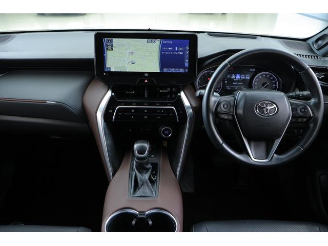 ハリアー Ｚ　レザーパッケージ　モデリスタエアロ　１２．３型ＪＢＬナビ　全周囲カメラ　衝突被害軽減ブレーキ　ＢＳＭ　レーダークルーズ　車線逸脱警報　クリアランスソナー　ＥＴＣ２．０　本革　シートヒーター＆クール　パワーバックドア　デジタルミラー　ドラレコ　ワンオーナー（12枚目）