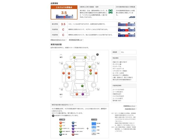 車両状態評価書