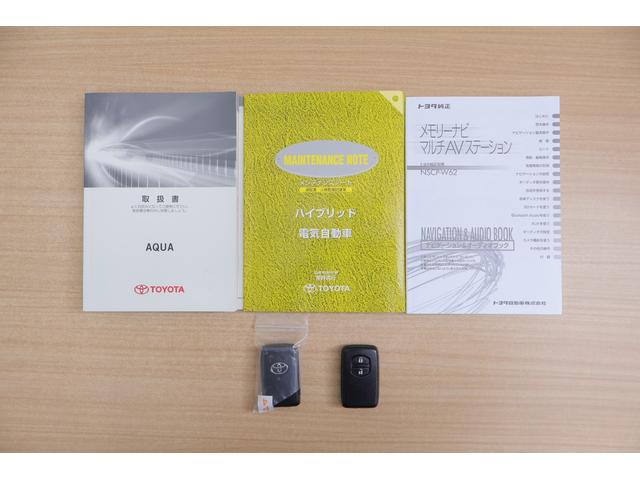 アクア Ｓ　純正ＳＤナビＴＶ　バックカメラ　スマートキー　ＥＴＣ　電動格納ミラー　Ｂｌｕｅｔｏｏｔｈ接続　横滑り防止装置　ワンオーナー（40枚目）