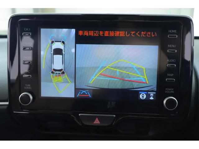 ヤリスクロス ハイブリッドZ アドベンチャー 衝突被害軽減ブレーキ BSM 純正8インチDA 地デジTV 全周囲カメラ レーダークルーズ 車線逸脱警報 オートハイビーム クリアランスソナー シートヒーター ステアリングヒーター 前後ドラレコ LEDヘッドライト ワンオーナー(14枚目)