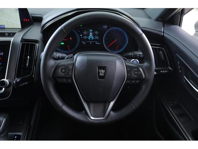 クラウンハイブリッド RSアドバンス 衝突被害軽減ブレーキ 純正ナビ 地デジTV 全周囲カメラ BSM レーダークルーズ オートハイビーム 車線逸脱警報 クリアランスソナー ETC2.0 本革 シートヒーター&クール パワーシート AC100V電源 ドラレコ 3眼LEDライト(13枚目)