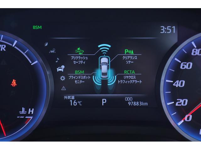 クラウンハイブリッド RSアドバンス 衝突被害軽減ブレーキ 純正ナビ 地デジTV 全周囲カメラ BSM レーダークルーズ オートハイビーム 車線逸脱警報 クリアランスソナー ETC2.0 本革 シートヒーター&クール パワーシート AC100V電源 ドラレコ 3眼LEDライト(23枚目)