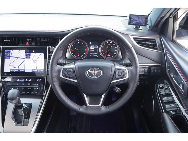 ハリアー プログレス　メタルアンド　レザーパッケージ　モデリスタエアロ　衝突被害軽減ブレーキ　サンルーフ　純正ＪＢＬプレミアムナビ　地デジＴＶ　全周囲カメラ　レーダークルーズ　ＥＴＣ　クリアランスソナー　車線逸脱警報　シートヒーター＆クール　パワーバックドア　前後ドラレコ（13枚目）