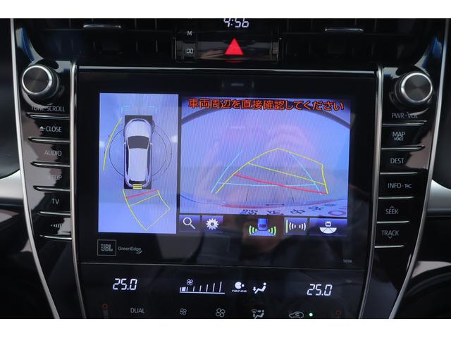 ハリアー プログレス　メタルアンド　レザーパッケージ　モデリスタエアロ　衝突被害軽減ブレーキ　サンルーフ　純正ＪＢＬプレミアムナビ　地デジＴＶ　全周囲カメラ　レーダークルーズ　ＥＴＣ　クリアランスソナー　車線逸脱警報　シートヒーター＆クール　パワーバックドア　前後ドラレコ（15枚目）