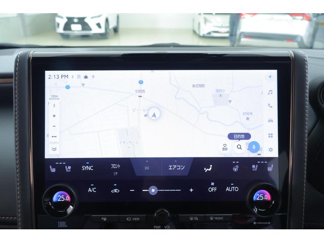 アルファードハイブリッド Ｚ　４ＷＤ　サンルーフ　衝突被害軽減ブレーキ　１４型ＤＡナビ　地デジＴＶ　全周囲カメラ　１４インチリアエンター　ＢＳＭ　レーダークルーズ　車線逸脱警報　シートヒーター＆クール　前後ドラレコ　ＡＣ１００Ｖ１５００Ｗ　パワーバックドア　３眼ＬＥＤライト　ワンオーナー（14枚目）