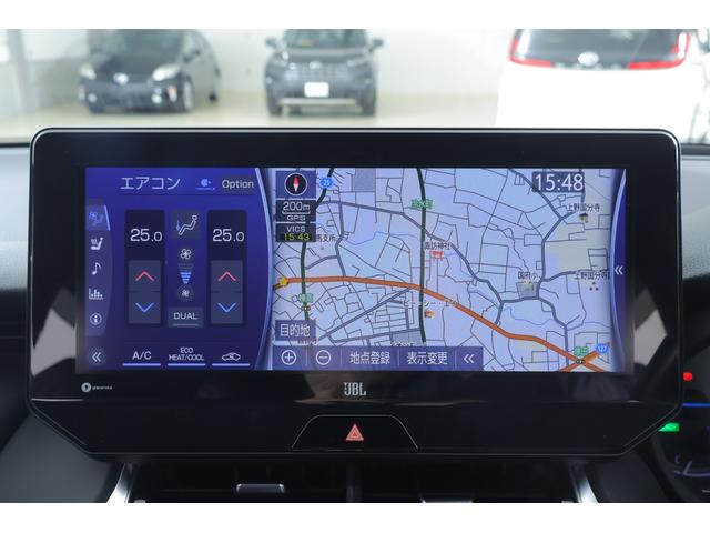 ハリアーハイブリッド Ｚ　レザーパッケージ　衝突被害軽減ブレーキ　レーダークルーズ　１２．３インチＪＢＬプレミアムナビ　地デジＴＶ　全周囲カメラ　ＢＳＭ　車線逸脱警報　クリアランスソナー　ＥＴＣ　シートヒーター＆クール　ステアリングヒーター　パワーバックドア　デジタルミラー　ドラレコ（14枚目）