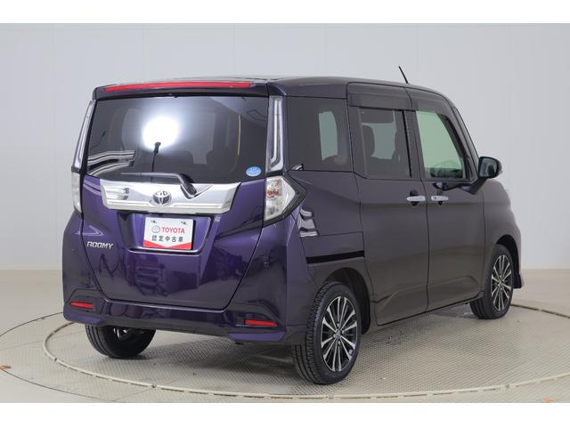 ルーミー カスタムG-T 衝突被害軽減ブレーキ 純正9型ナビ地デジTV バックカメラ スマートキー ETC レーダークルーズ オートハイビーム 車線逸脱警報 コーナーセンサー 両側電動ドア 先行車発進告知機能 LEDライト 純正アルミ Bluetooth接続 横滑防止装置(42枚目)