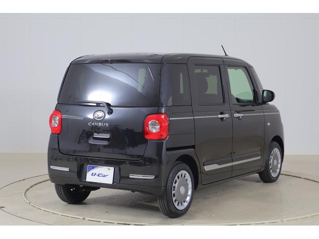 ムーヴキャンバス セオリーＧ　衝突被害軽減ブレーキ　車線逸脱警報　スマートキー　オートハイビーム　両側電動スライドドア　シートヒーター　先行車発進告知機能　コーナーセンサー　横滑り防止装置　ＬＥＤヘッドライト　アイドリングストップ　保温機能付カップホルダー（38枚目）