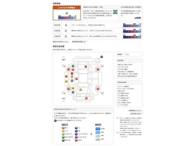 車両状態評価書
