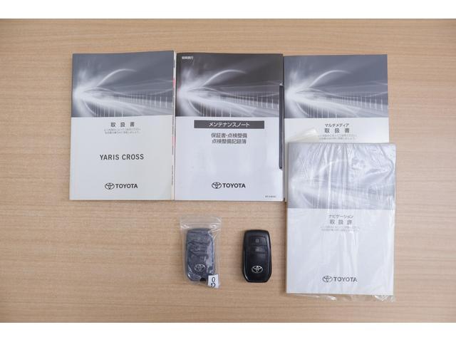 ヤリスクロス ハイブリッドＺ　衝突被害軽減ブレーキ　レーダークルーズ　８インチＤＡナビ　地デジＴＶ　全周囲カメラ　ＢＳＭ　オートハイビーム　車線逸脱警報　クリアランスソナー　スマートキー　ＥＴＣ　シートヒーター　ステアリングヒーター　ドラレコ　ＬＥＤヘッドライト（52枚目）