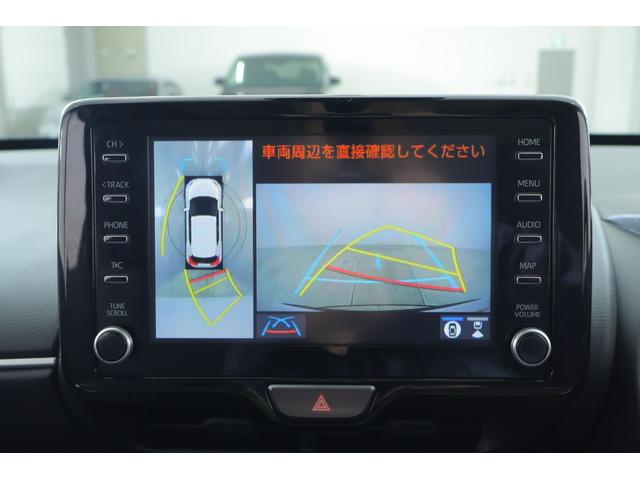 ヤリスクロス ハイブリッドＧ　衝突被害軽減ブレーキ　純正８インチＤＡナビ　全周囲カメラ　ＢＳＭ　スマートキー　ＥＴＣ２．０　レーダークルーズ　車線逸脱警報　オートハイビーム　クリアランスソナー　シートヒーター　ステアリングヒーター　ＬＥＤライト　横滑り防止装置　ワンオーナー（15枚目）