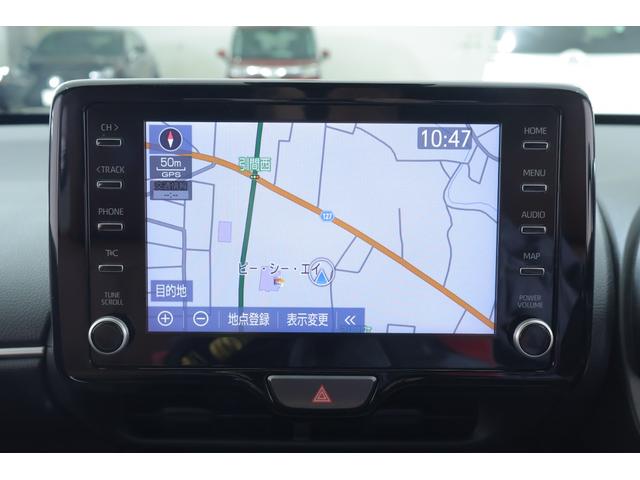 ヤリスクロス ハイブリッドＺ　アドベンチャー　衝突被害軽減ブレーキ　ＢＳＭ　純正８インチＤＡナビ　地デジＴＶ　全周囲カメラ　ＥＴＣ２．０　レーダークルーズ　車線逸脱警報　クリアランスソナー　シートヒーター　ステアリングヒーター　前後ドラレコ　ＬＥＤヘッドライト　ワンオーナー（14枚目）