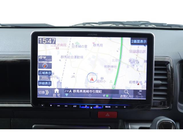 ハイエースバン スーパーGLダークプライムII 4WD 衝突被害軽減ブレーキ SDナビ地デジTV 全周囲カメラ 後席モニター スマートキー ETC オートハイビーム 車線逸脱警報 クリアランスソナー 前後ドラレコ デジタルミラー AC100V電源 純正アルミ LEDヘッドライト(14枚目)