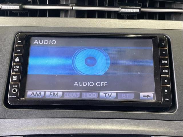 プリウス Ｓ　フルセグ内蔵ＨＤＤナビ　ＣＤ・ＤＶＤ再生　Ｂｌｕｅｔｏｏｔｈ　バックモニター　スマートキー　イモビライザー　オートエアコン　横滑り防止装置　ＡＢＳ　サイドエアバック　ＥＴＣ　整備記録簿　ＨＩＤライト（9枚目）