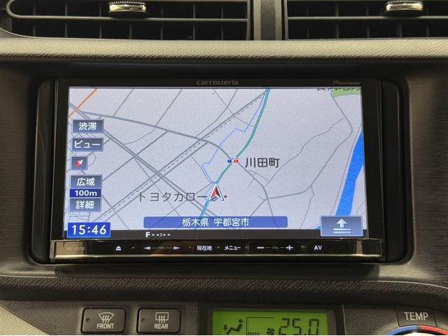 アクア S メモリーナビ ワンセグ スマートキー オートエアコン CD再生 デュアルエアバック 横滑り防止装置 盗難防止装(8枚目)