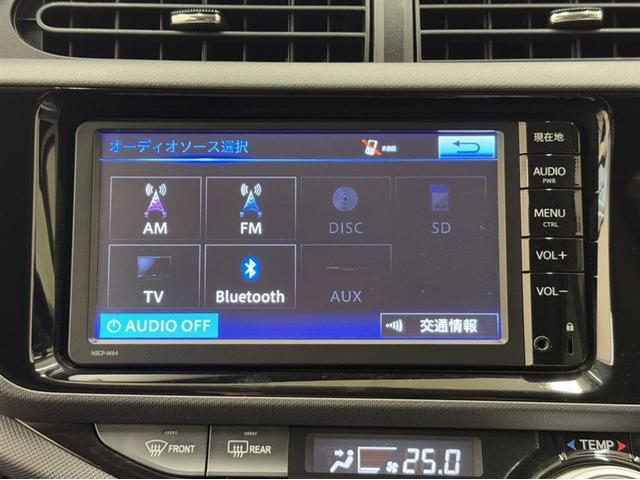 アクア S ナビ ワンセグ Bluetooth バックモニター ETC スマートキー オートエアコン CD再生 デュアルエアバック 横滑り防止装置 盗難防止装置 記録簿(7枚目)