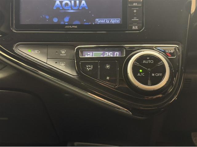 アクア Sスタイルブラック 衝突被害軽減ブレーキ ナビ フルセグ Bluetooth ETC バックモニター 先進ライト 車線逸脱警報 スマートキー オートエアコン デュアルエアバック CD/DV再生 社外アルミ 横滑り防止装置(21枚目)