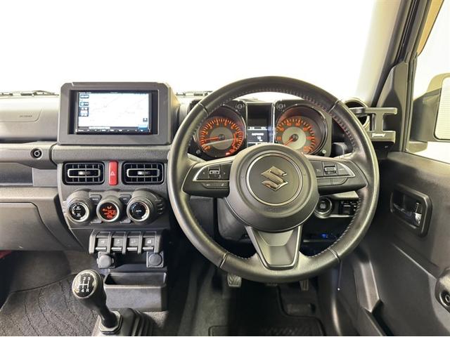 ジムニー XC 4WD 衝突被害軽減ブレーキ ナビ ワンセグ Bluetooth シートヒーター クルーズコントロール ETC LED 先進ライト 車線逸脱警報 オートエアコン スマートキー CD再生 純正アルミ(5枚目)