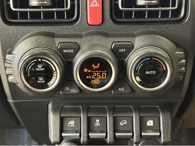 ジムニー XC 4WD 衝突被害軽減ブレーキ ナビ ワンセグ Bluetooth シートヒーター クルーズコントロール ETC LED 先進ライト 車線逸脱警報 オートエアコン スマートキー CD再生 純正アルミ(22枚目)