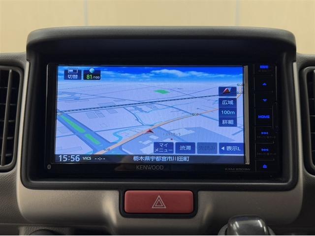 エブリイ ＰＣリミテッド　衝突被害軽減ブレーキ　ペダル踏み間違い急発進抑制装置　フルセグ内蔵メモリーナビ　ＣＤ／ＤＶＤ再生　Ｂｌｕｅｔｏｏｔｈ　バックモニター　ＥＴＣ　キーレスエントリー　整備記録簿　マニュアルエアコン　ＡＢＳ（8枚目）