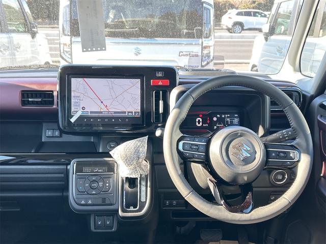 スペーシアカスタム ハイブリッドＸＳ　全周囲カメラ　両側電動スライドドア　ナビ　クリアランスソナー　オートクルーズコントロール　レーンアシスト　衝突被害軽減システム　オートライト　ＬＥＤヘッドランプ　スマートキー　アイドリングストップ（3枚目）