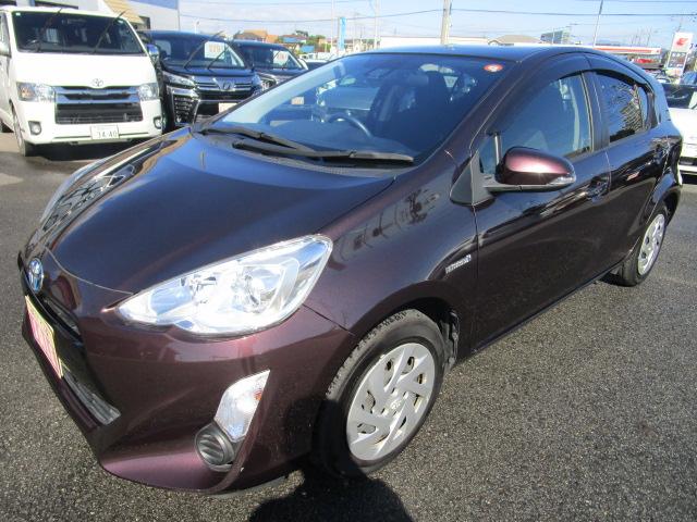 アクア S 後期型 衝突軽減ブレーキ 地デジナビ バックカメラ ETC キーフリー 電格ウインカーミラー レーンキープアシスト 保証1年付(6枚目)