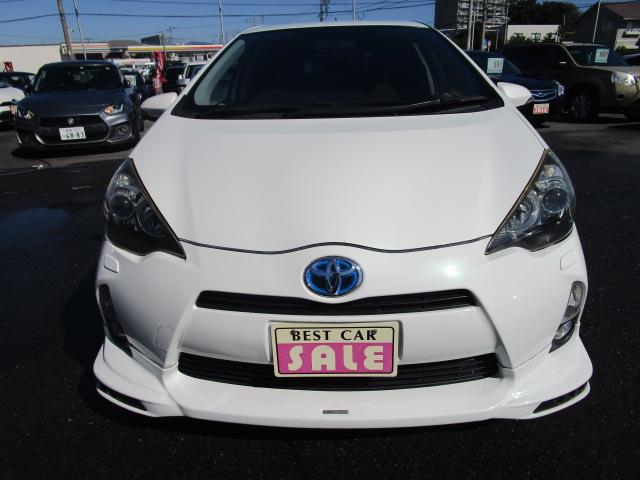 アクア TRDエアロ 地デジナビ バックカメラ ETC キーフリー 保証1年付(5枚目)