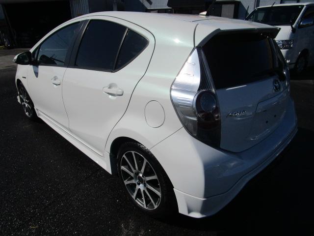 アクア TRDエアロ 地デジナビ バックカメラ ETC キーフリー 保証1年付(8枚目)