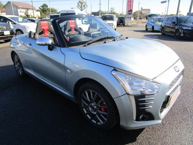 コペン ローブ　車高調付　地デジナビ　バックカメラ　ＥＴＣ　キーフリー　シートヒーター　保証１年付　社外アルミ　タワーバー　エアクリ（5枚目）