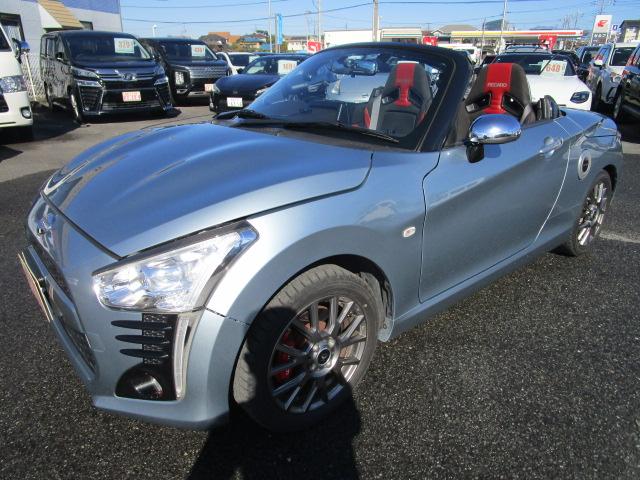 コペン ローブ　車高調付　地デジナビ　バックカメラ　ＥＴＣ　キーフリー　シートヒーター　保証１年付　社外アルミ　タワーバー　エアクリ（7枚目）