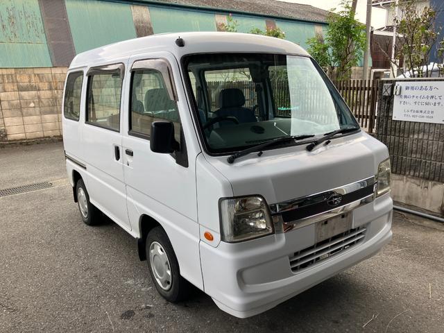 サンバーバン ディアス 4WD パワステ パワーウインドウ エアコン FMAMラジオ 両側スライドドア 助手席エアバッグ(38枚目)