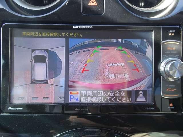 ノート １．２　Ｘ　ＤＩＧ－Ｓ　Ｖセレクション　プラスセーフティ　アラウンドビューモニター／カロッツェリア７　地デジＴＶ　パワーウィンドウ　パワステ　車線逸脱警告　ｉ－ｓｔｏｐ　リアカメラ　スマートキー＆プッシュスタート　ワンオーナー車　盗難防止システム　ＴＶナビ（16枚目）