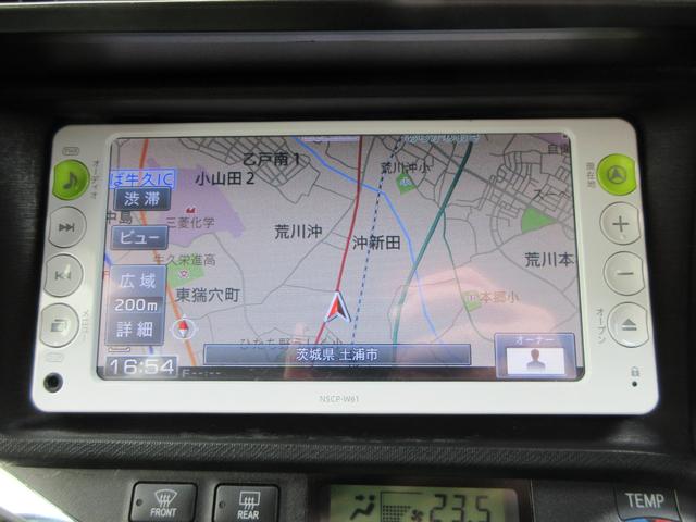 アクア Ｓ　車検８年１０月　走行６４６００ｋｍ　純正ナビ　テレビ　バックモニター　スマートキー　プッシュスタート　ＥＴＣ（11枚目）
