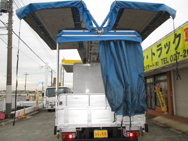 2t ワイド ロング 電動幌ウイング アルミブロック バックカメラ ラッシングレール1段(3枚目)