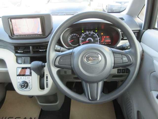 ムーヴ Ｘ　ＳＡ　６６０Ｘ　ＳＡ　ワンオ－ナ－車◆スマ－トアシストブレ－キサポ－ト◆横滑り防止アシスト◆踏み間違い防止Ａ◆Ｍナビ・ＴＶ◆スマ－トキ－◆アイドリングストップ◆デュアルエアバック◆全国日産ワイド保証付き販売（4枚目）