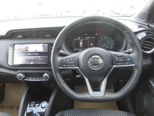 キックス １．２　Ｘ　（ｅ－ＰＯＷＥＲ）　ワンオ－ナ－車　プロパイロット　ＳＯＳコ－ル　ナビ＆ＴＶ　ワンオ－ナ－車　追従クルコン　スマートキー　ＬＥＤヘッド　レーンアシスト　パワーステアリング　盗難防止システム　ドライブレコーダー　ＥＴＣ　整備記録簿有　メモリーナビ　サイドエアバッグ（4枚目）