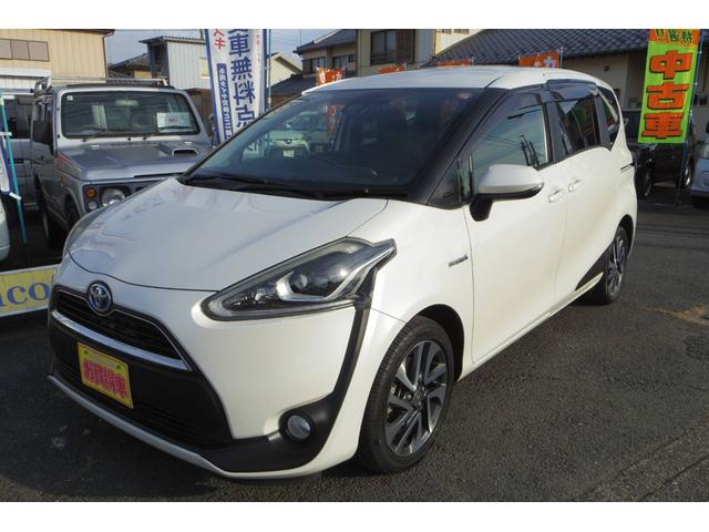 シエンタ ハイブリッドＧ　ボディカラーパール　グレードハイブリットＧ　車検令和９年３月　７人乗り　禁煙車　ＧＯＯ鑑定　両側パワースライドドア　ナビゲーション＆テレビバックカメラ　ＥＴＣスマートキー　記録簿取説＆メインキースペア（3枚目）